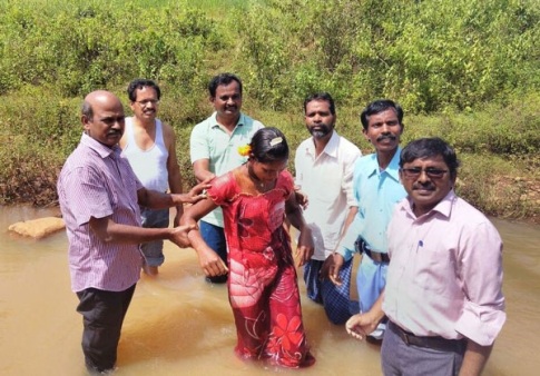 Visakhapatnam-Nagabhushanam baptizing
